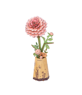Pink Dahlia 93 brikker 3D-puslespil