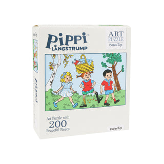 Pippi Langstrømpe 200 brikker puslespil Art Puzzle fra Barbo Toys
