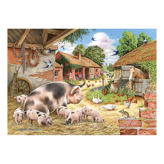 Poppy's Piglets 500 XL brikker puslespil fra House of Puzzles
