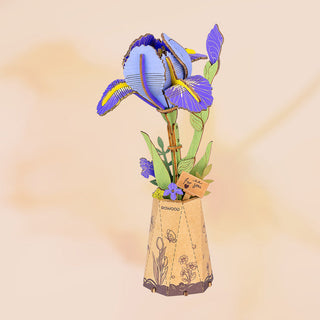 Purple Iris 73 pieces 3D jigsaw puzzle