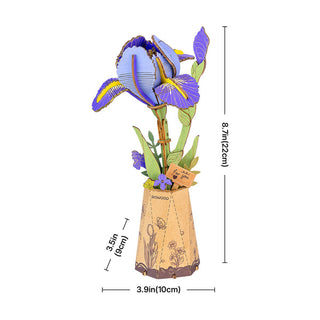 Purple Iris 73 pieces 3D jigsaw puzzle