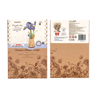 Purple Iris 73 pieces 3D jigsaw puzzle