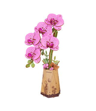Purple Moth Orchid 132 brikker 3D-puslespil