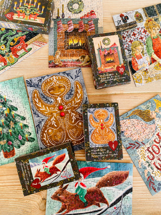 Puslespilskalender med 24 MiniJulePuslespil fra Penny Puzzle