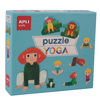 Yoga Puslespil med 24 XL brikker for børn +3 år fra APLI