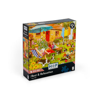 Rest and Relaxation 500 XL brikker puslespil fra House of Puzzles