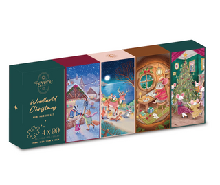 Waldweihnachten – 4 Mini-Weihnachtspuzzles von Reverie