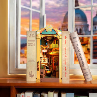 Romantic Venice Book Nook 110 brikker 3D-puslespil