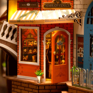 Romantic Venice Book Nook 110 brikker 3D-puslespil