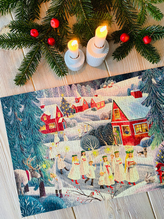 Santa Lucia 500 brikker julepuslespil fra Penny Puzzle