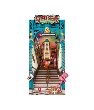 Straßenszene-Buchecke 196-teiliges 3D-Puzzle