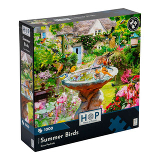 Summer Birds 1000 brikker puslespil fra House of Puzzles