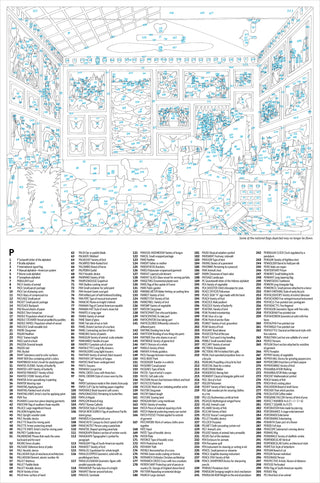 The Ultimate Alphabet: The Letter P 1000 brikker puslespil fra Pomegranate