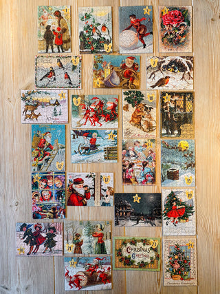 Blå puslespilskalender fra Penny Puzzle