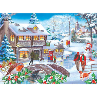 Winter Walk 500 XL brikker puslespil fra House of Puzzles
