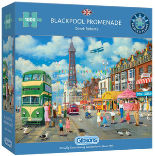 Blackpool Promenade 1000 brikker puslespil fra Gibson