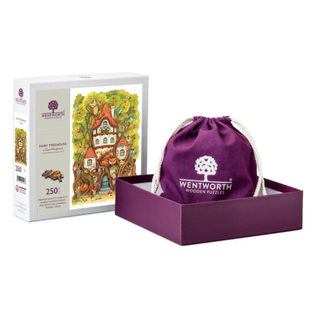 Fairy Treehouse puslespil i træ med 250 brikker fra Wentworth Puzzles