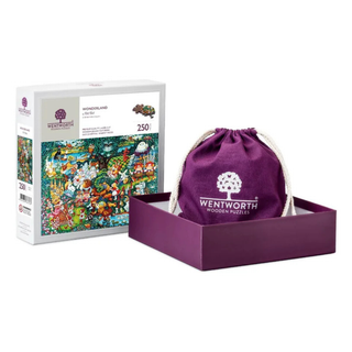 Wunderland-Holzpuzzle mit 250 Teilen von Wentworth Puzzles